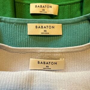 Aritzia babaton cropped sculpt knit tanks set of 3